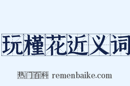 玩槿花近义词是什么意思的图片